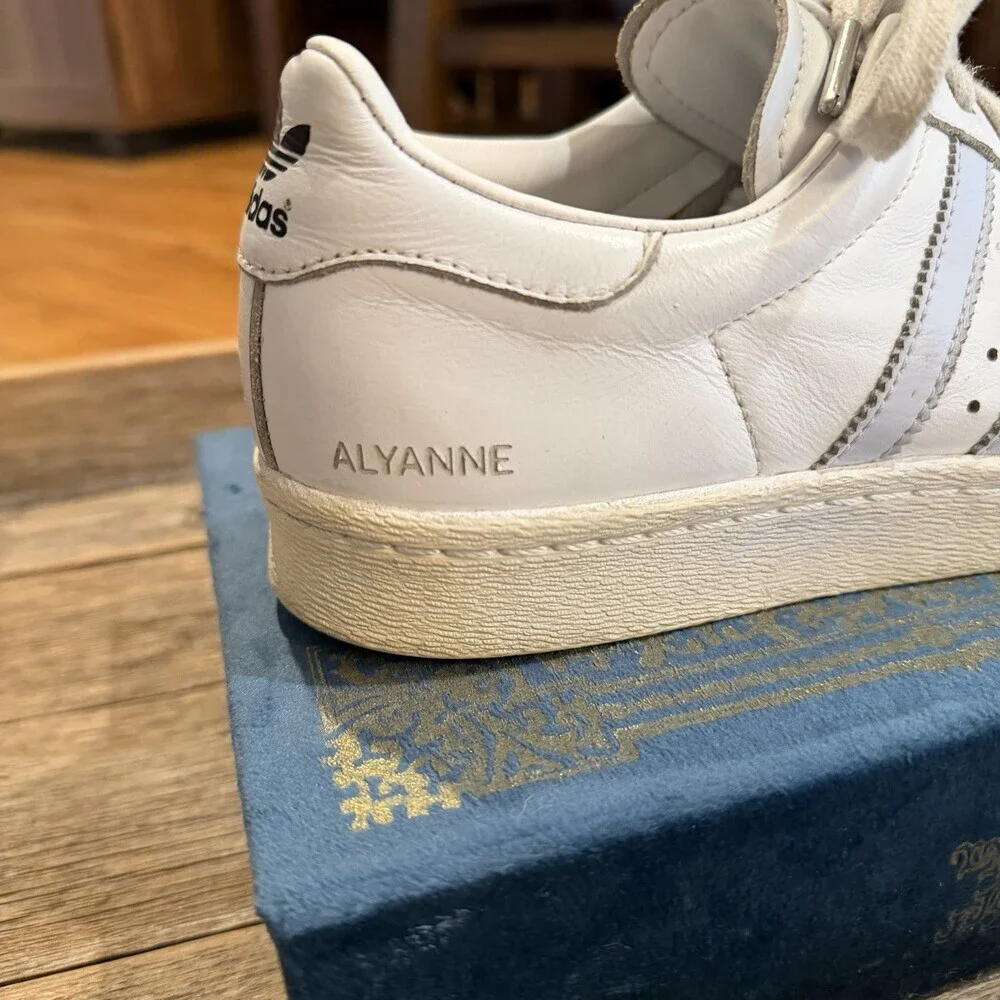 Adidas Superstar mi adidas B94463 Custom “Alyanne” White Blue Men’s 8